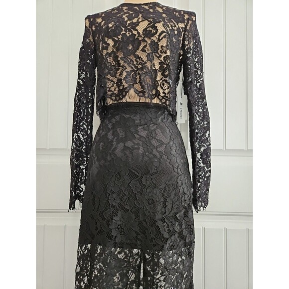 NWT Jason Wu 2 Piece Set Pencil Skirt & Top Black Lace Size 2  $400 MSRP - Picture 5 of 15